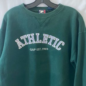 Kids Gap Vtg. Dark Green “Athletic” Sweatshirt. XXL (14-16)